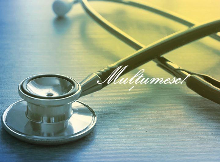 Stethoscope with "Thank You" Message for Doctor and Medical Staf